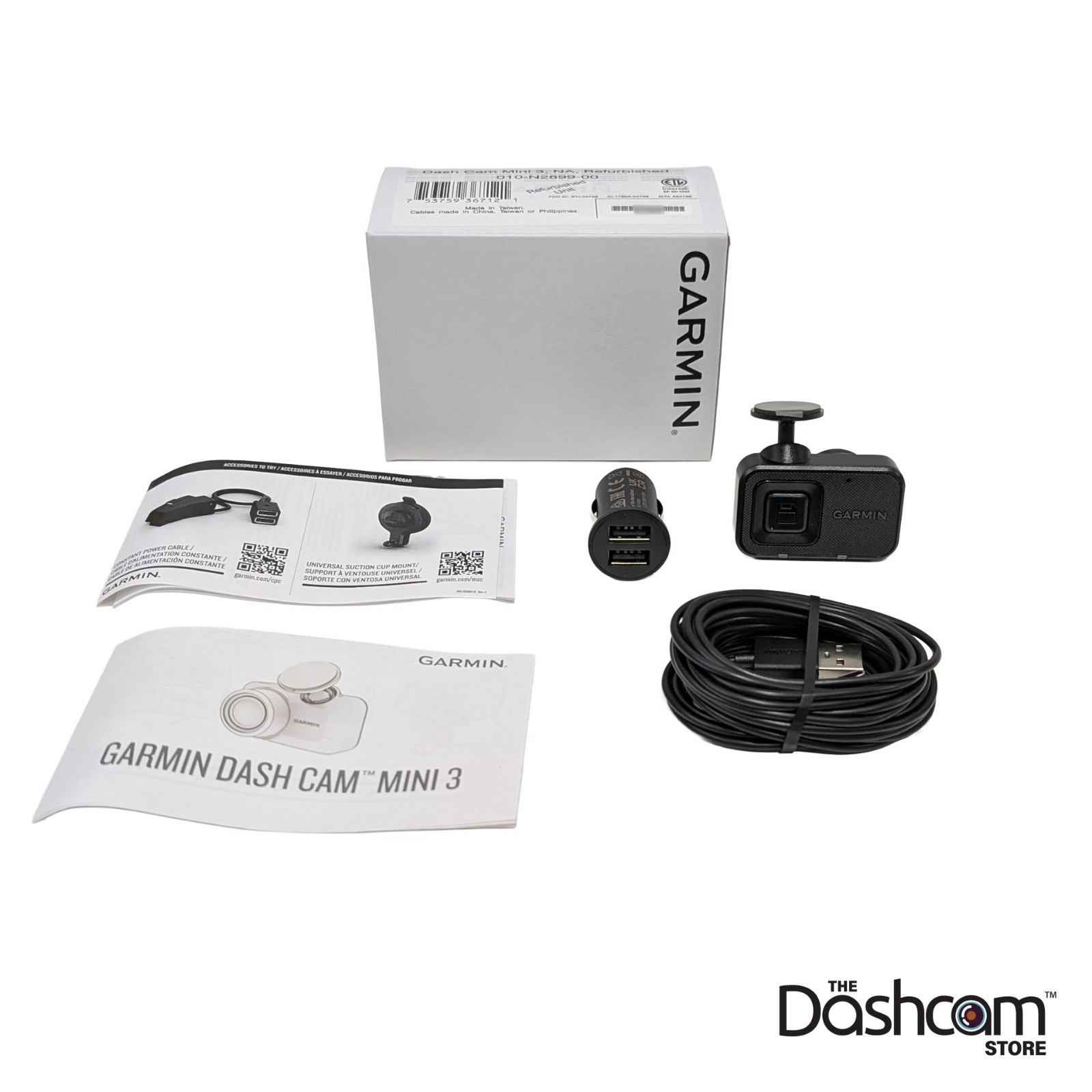 Garmin Mini 3 1080p Ultracompact Dash Cam (RENEWED)