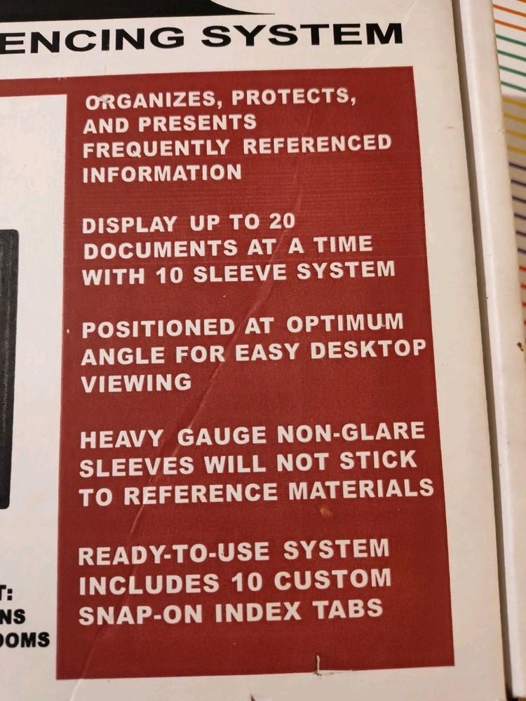 Master View Lite ML10 Single Sheet Referencing System, ​10 Sleeves Martin Yale