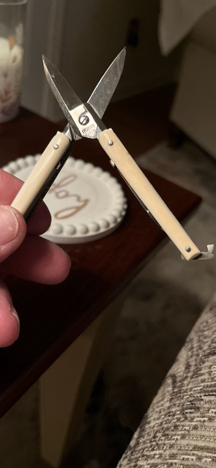 E. ZINN Germany Small Multi Tool Pearl Handles Original Packaging Early 1900’s