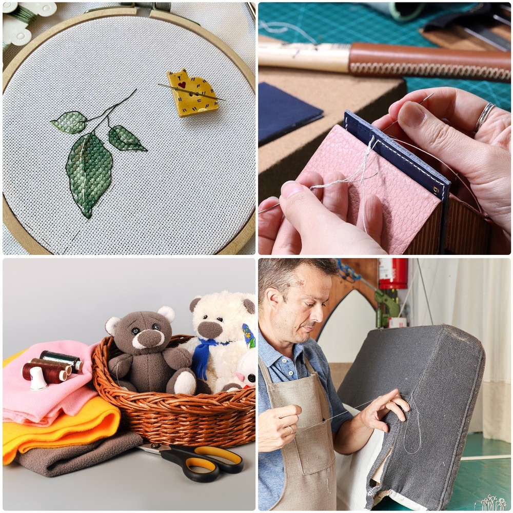 Upholstery Sewing Thread 284 Yards 260m Polyester String Purple