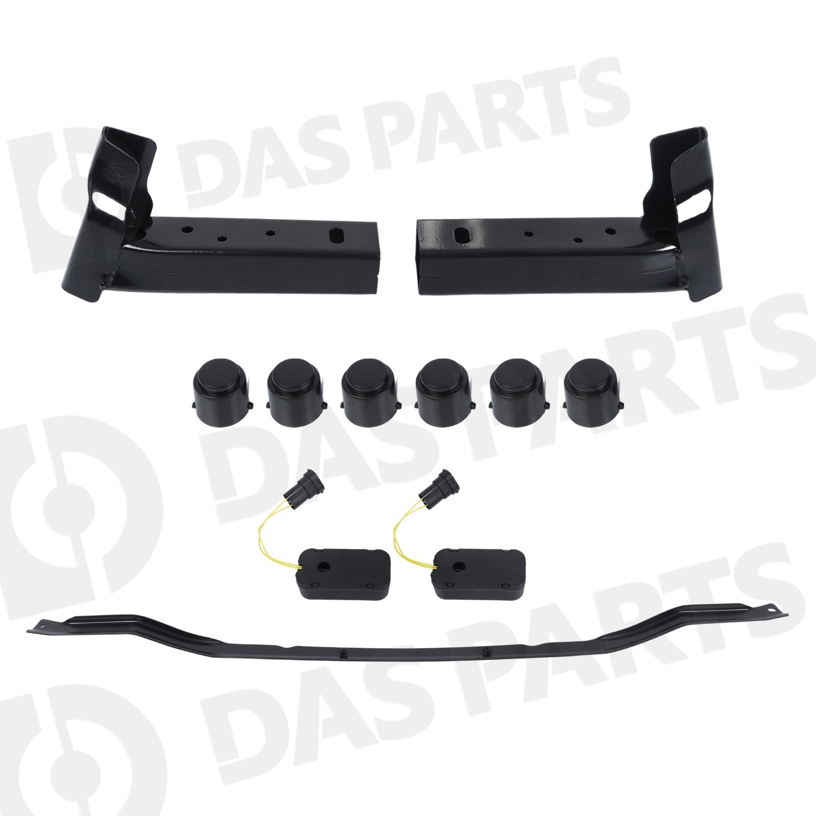 To M5 Style Front Bumper Grille Set w/Sensor Hole For 2017-2019 BMW 5 Series G30