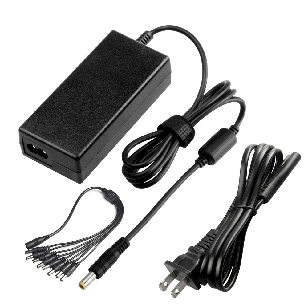 12V 5A Power Supply Switch Adapter Security System Camera CCTV With 8 splitter