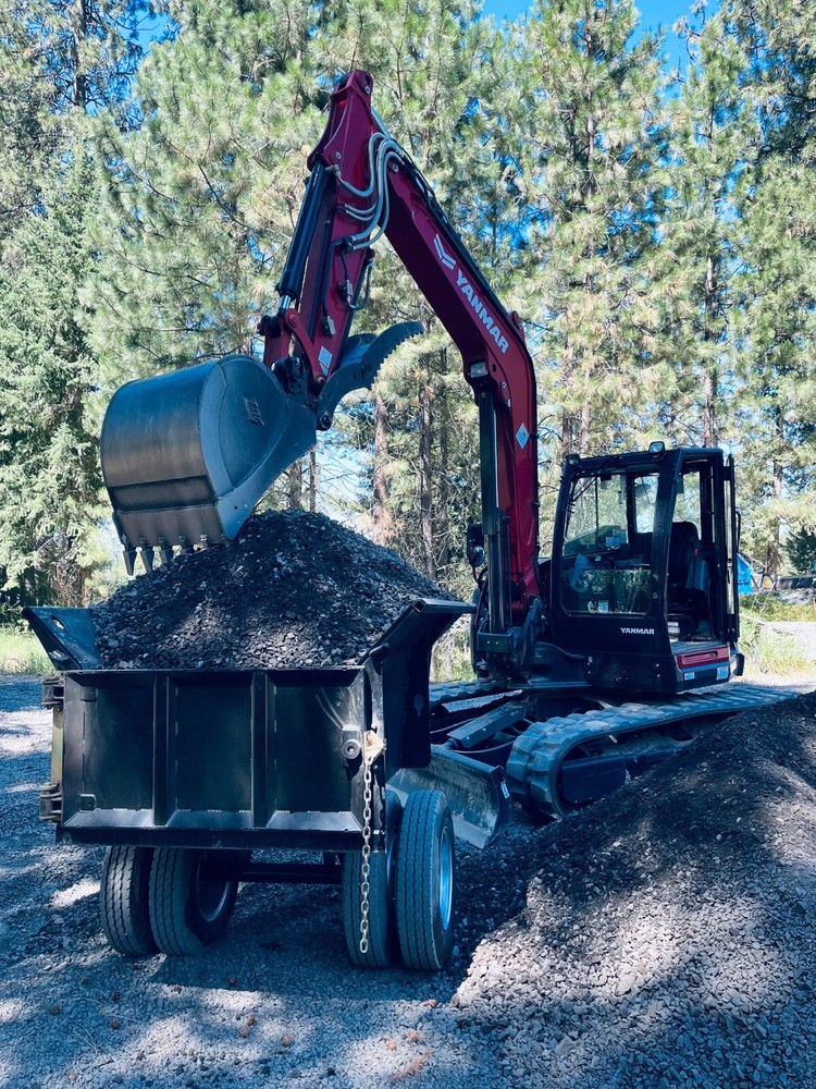 Compact Excavator Dump Trailer
