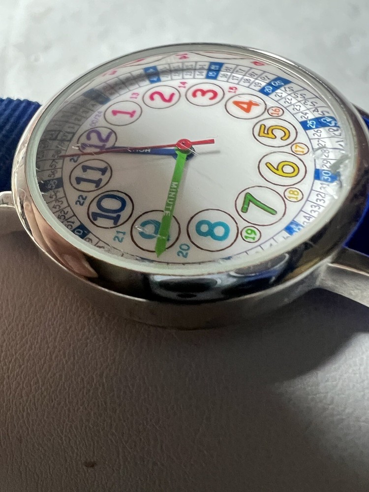 Your Time Teacher, classic Design Junior Watch, 33 Mm Case, Easy Learn Time.