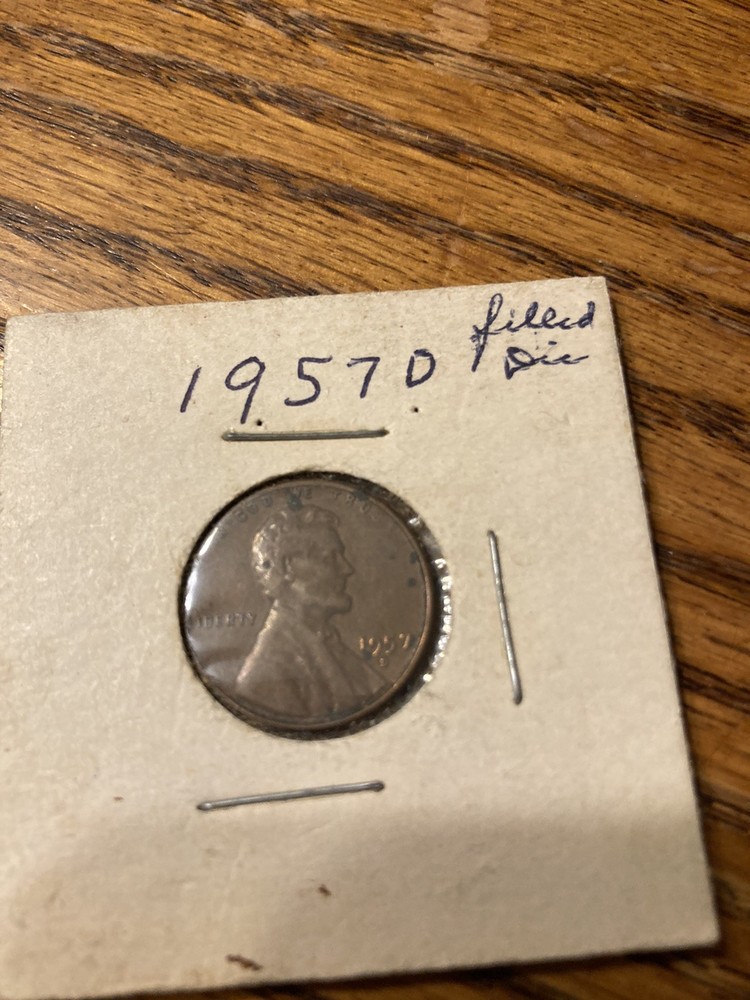 1957 d penny error