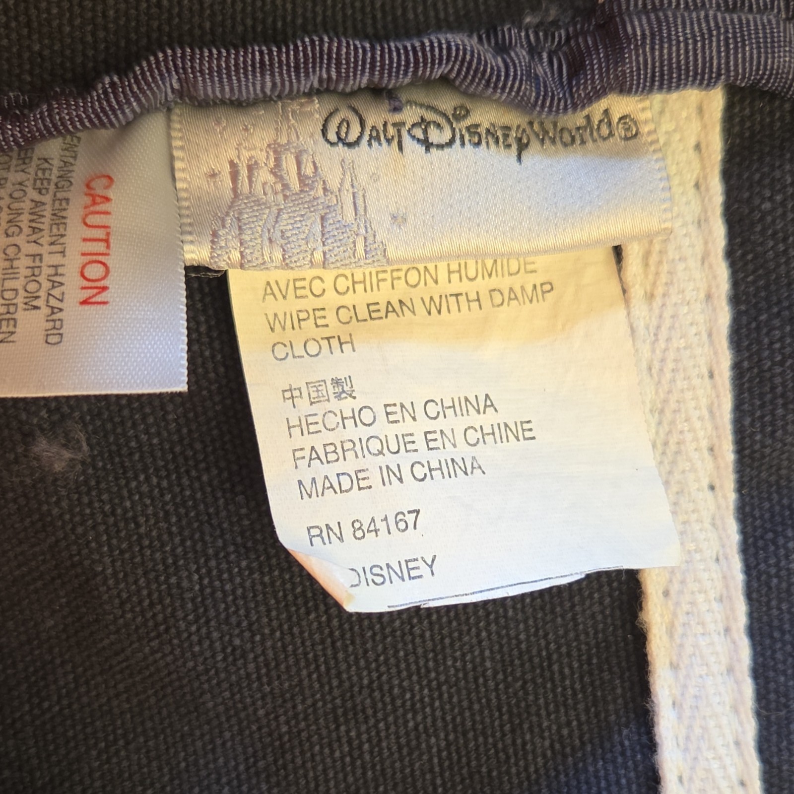 Disney Walt Disney World Mickey Mouse Navy Canvas Tote Bag Medium