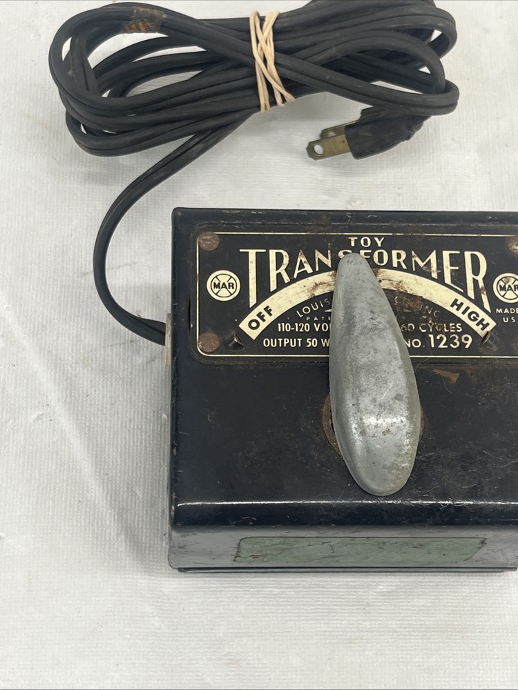 Marx #1239 Transformer 50 Watt Train Controller Untested No Box