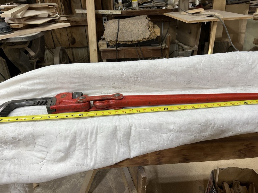 36” Rigid Compound Leverage “Super Four” Pipe Wrench EUC