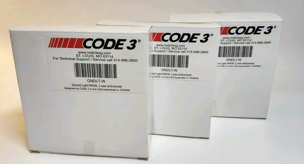 Code 3 36PAR LED Ground Light 12VDC 2 Wire With Gromet (GRDLT-W)