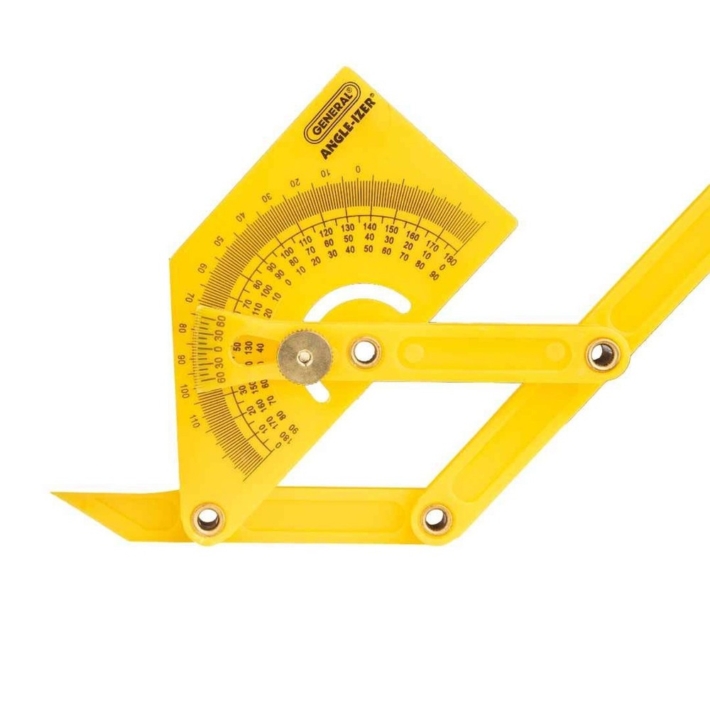 General Tools 29 Plastic Protractor and Angle Finder, Outside, Inside, Sloped...