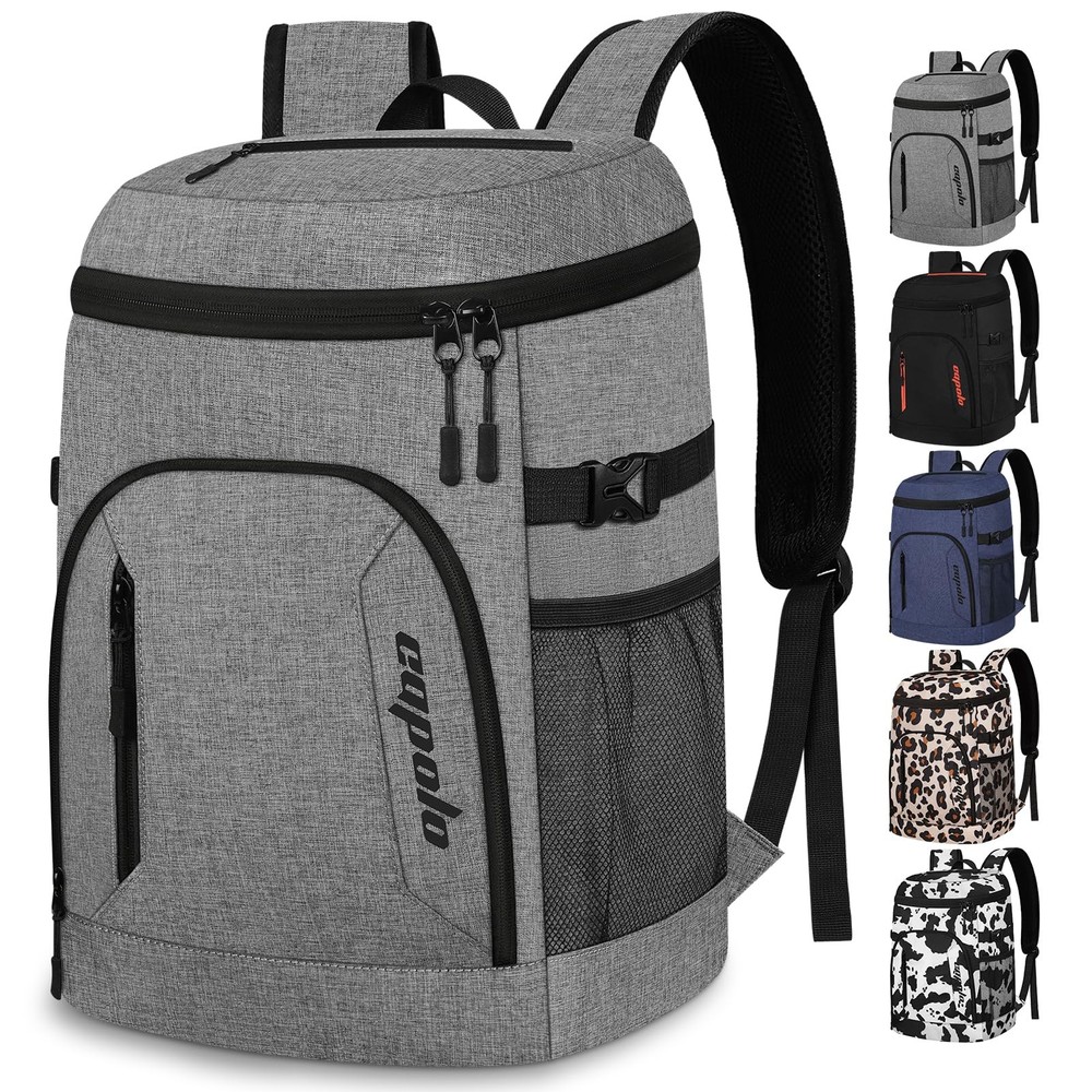 Cooler Backpack 30 Cans, Insulated Backpack Cooler Leak Proof Large Capacity ...