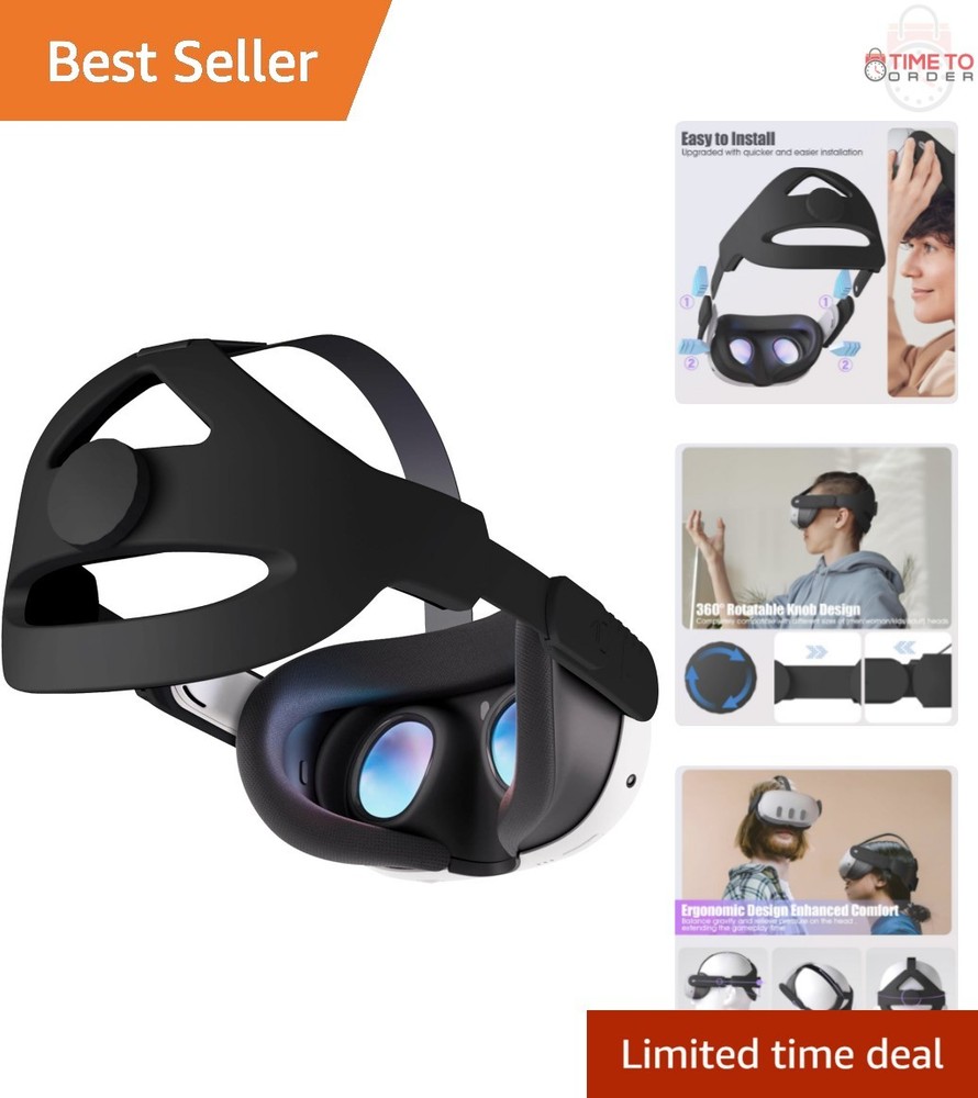 Head Strap for Quest 3S 3 2 VR Compatible with Cushions Comfortable Support