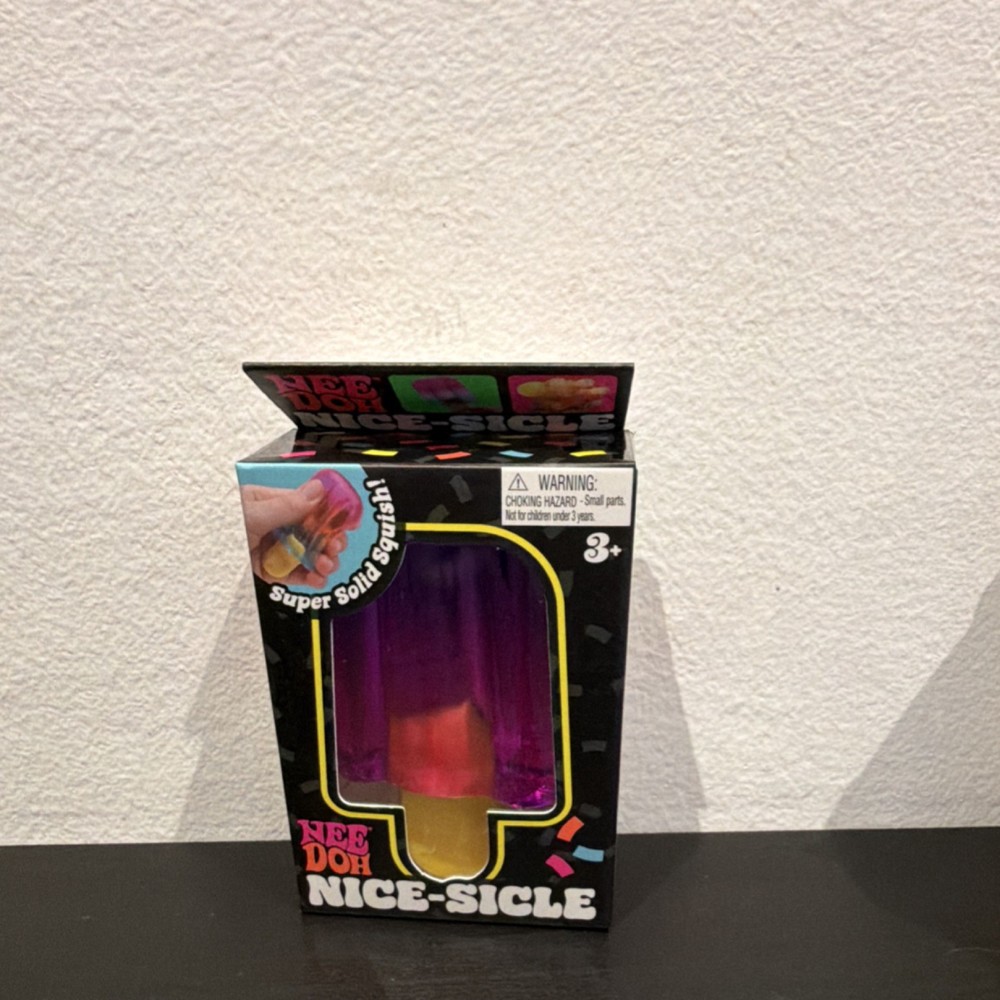 Nee Doh Nice-Sicle Super Solid Squish Sensory Toy Purple