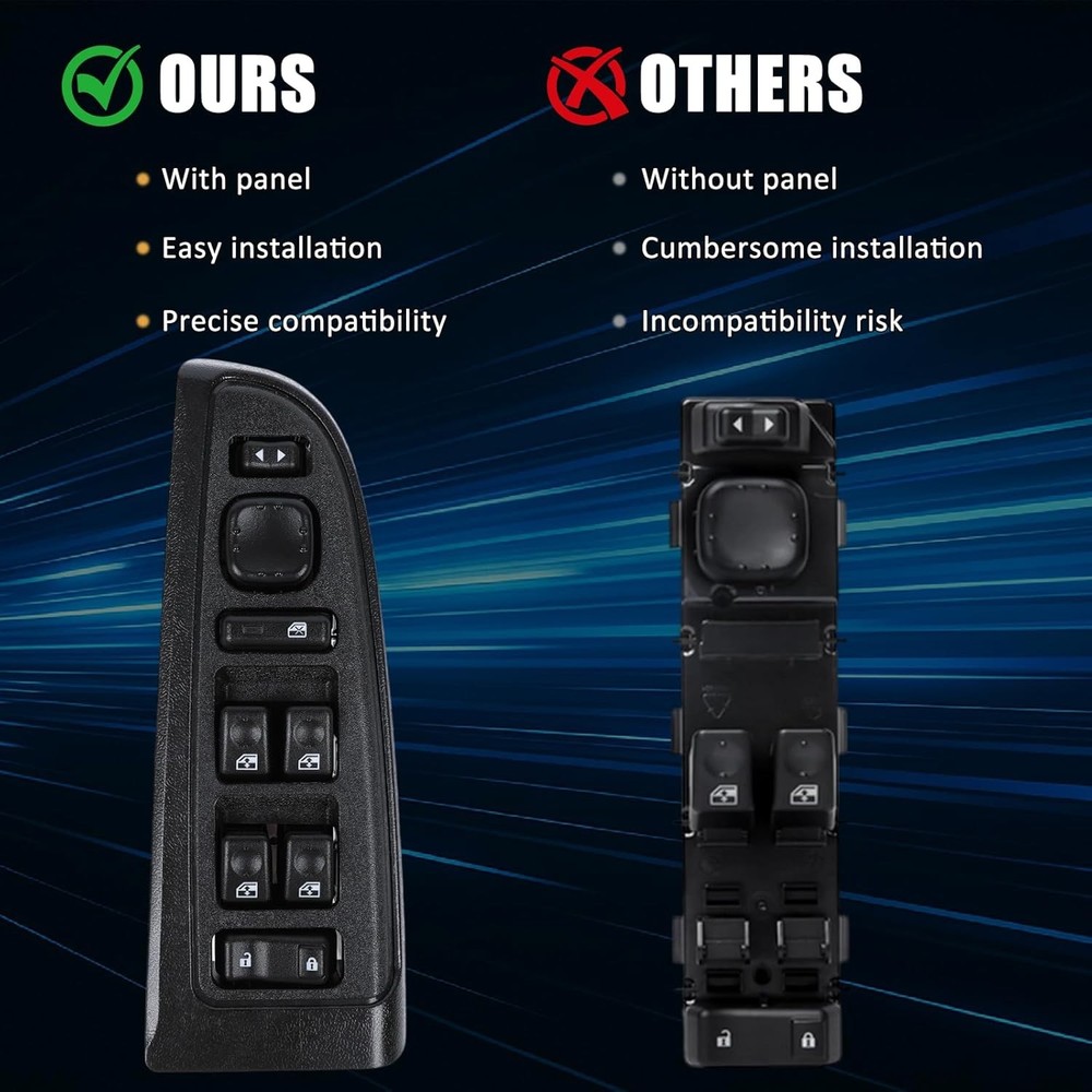 15883323 Front Driver Door Window Control Switch Compatible with 2003-2007 Chevr