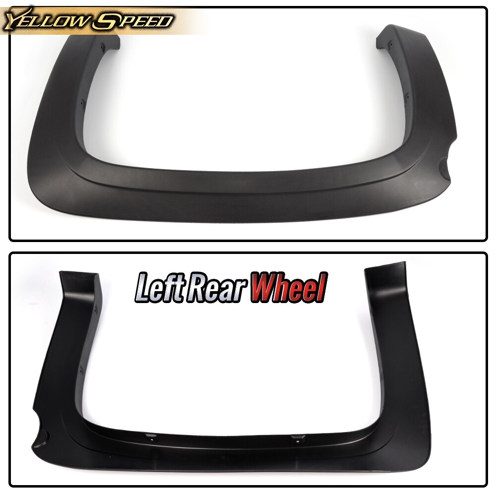 4PCS FIT FOR 07-13 CHEVY SILVERADO REG/EXT CAB FACTORY STYLE WHEEL FENDER FLARES