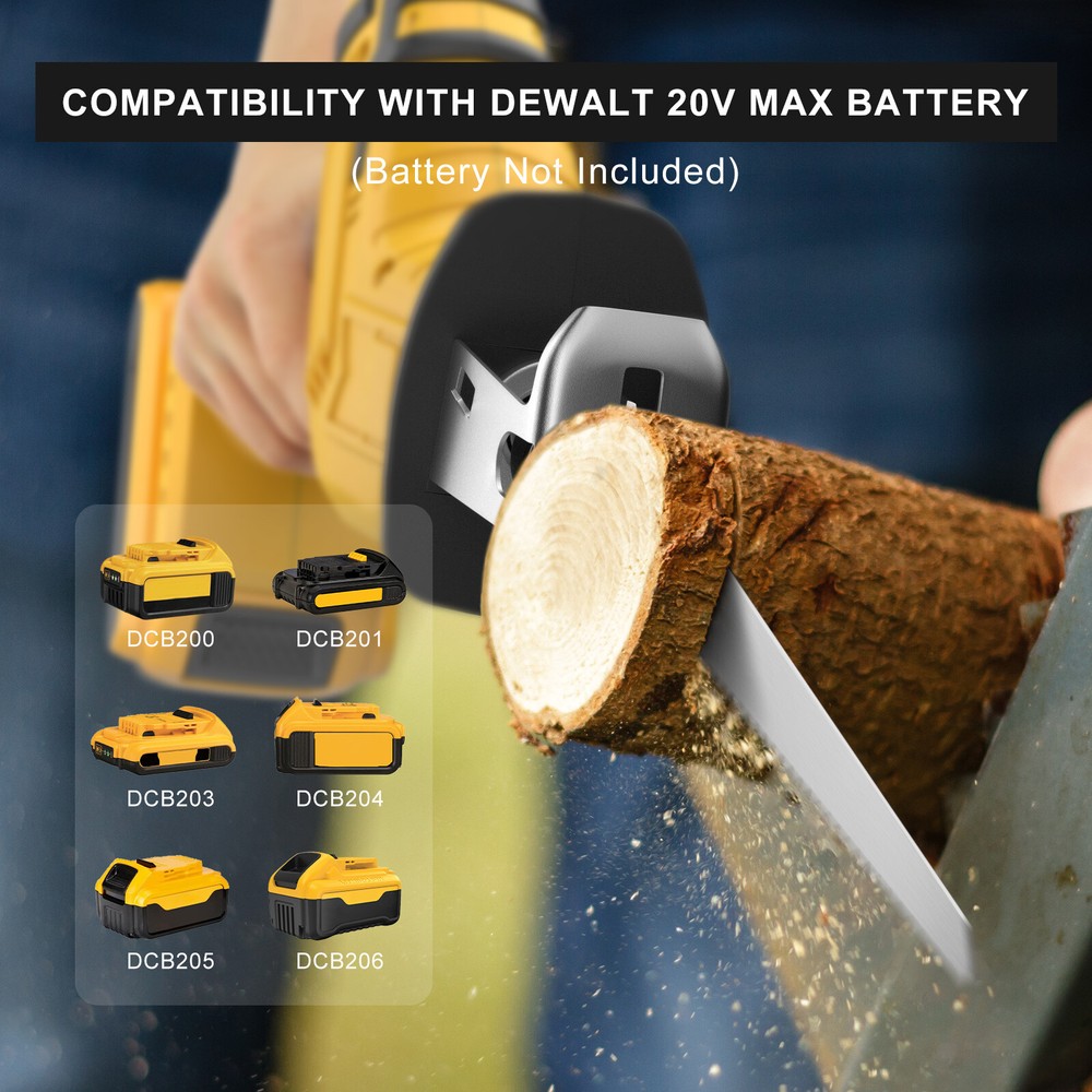 Brushed Cordless Reciprocating Saw for Dewalt 20V Max Variable Speed Tool Only