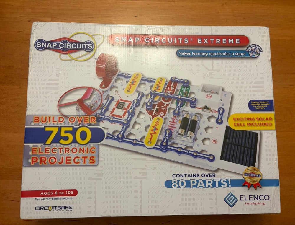Elenco Electronics Snap Circuits Extreme 750 Experiments Kit (SC750)
