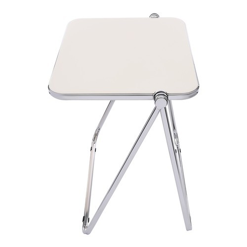 Foldable Acrylic Table, Space-Saving Small Desk Modern Design
