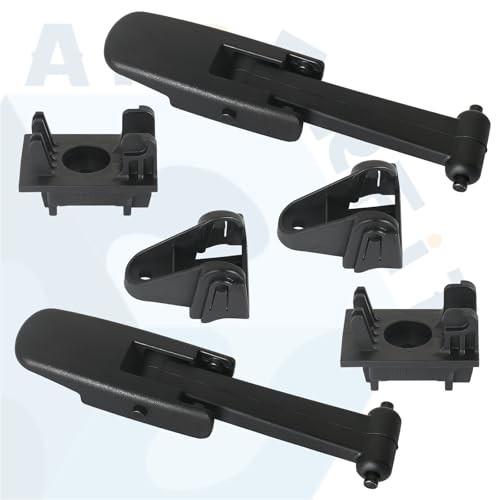 Peterbilt 567 579 Hood Latch Rubber Strap w/Mounting Base & Catch Bracket 2 PCS
