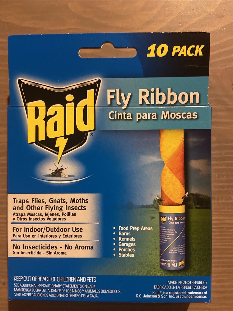 Raid Fly Ribbon Trap 10 Pack