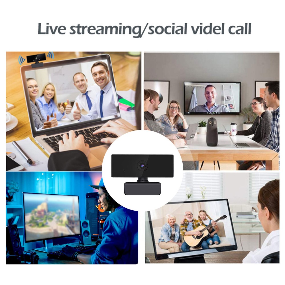 Full HD 1080P USB Webcm Light Correction Noise Canceling Mic Fixed focus Camera