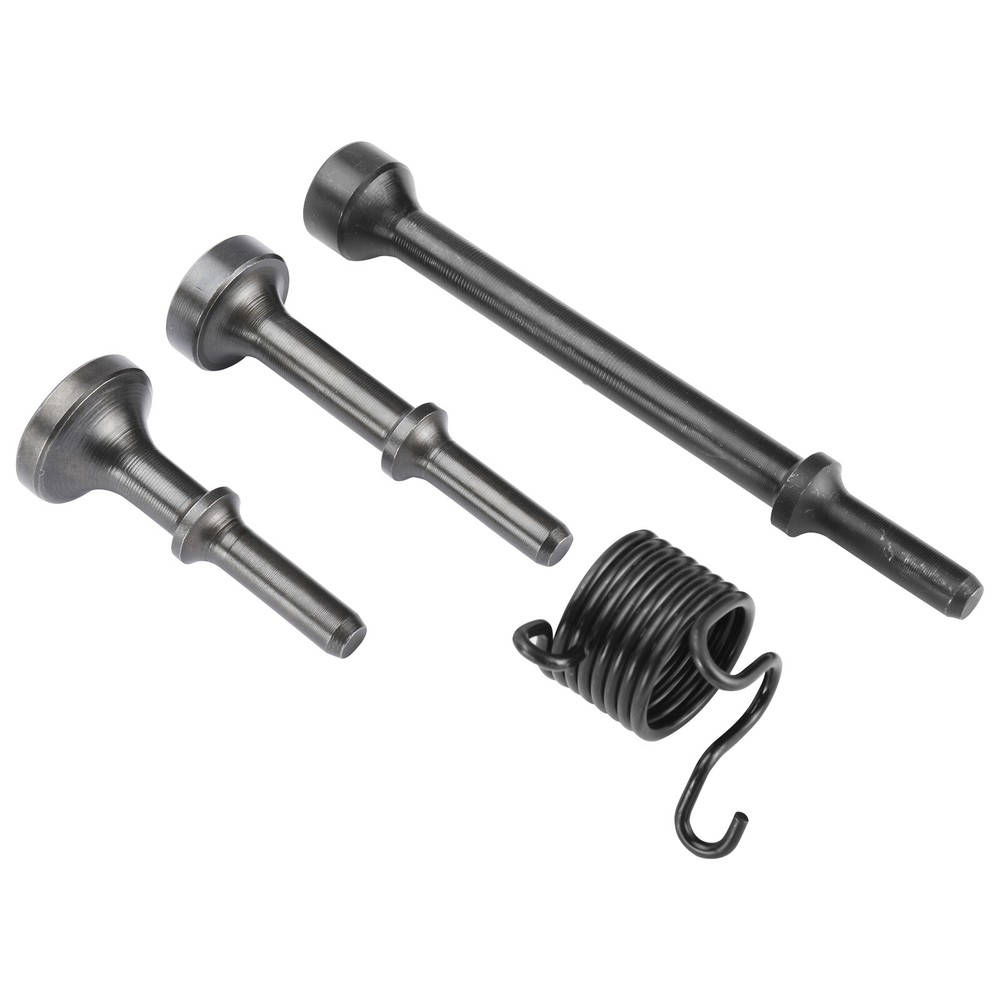 4Pcs Smoothing Pneumatic Air Hammer Pneumatic Chisel Bits Tools Kit with Spring