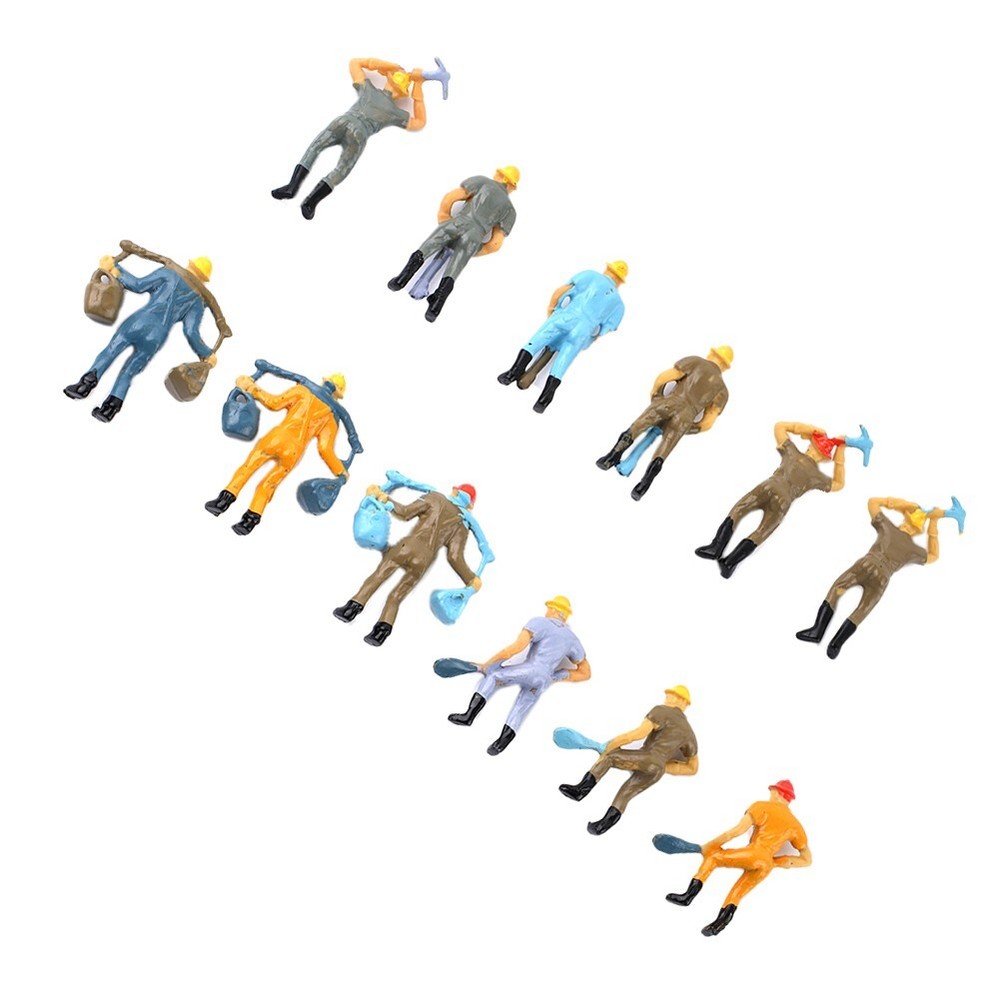 12* Railway Workers Figures Workers Figures Train Railway Worker People 4 Poses