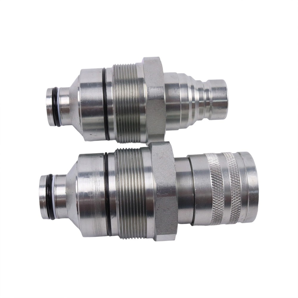 Flat Face Coupler Kit 7246799 7246802 For Bobcat E32 E34 E35 E42 E45 E50 TL26.60