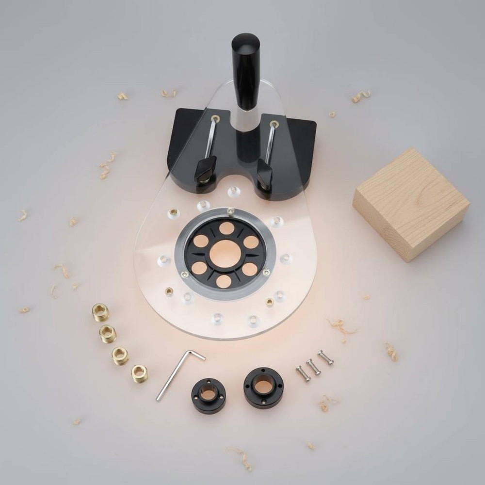 Router Base Plate Stable Function Carpentry Router Guide Adjustable