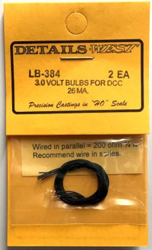 HO 3.0 Volt 26MA Bulb for DCC (2)