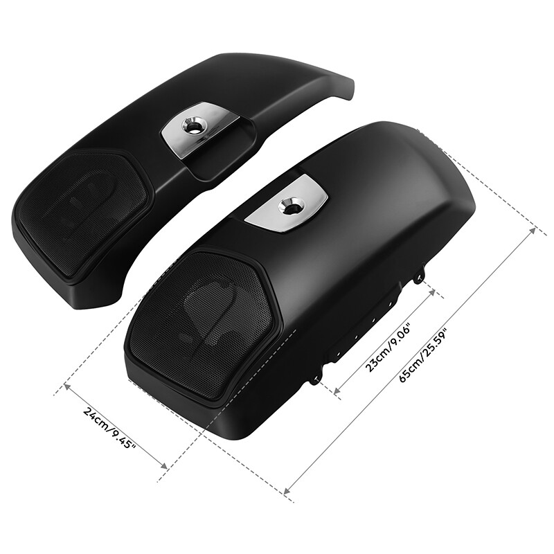 Matte Black Saddlebag Lids Cover Fit For Indian Challenger Dark Horse 2020-2024