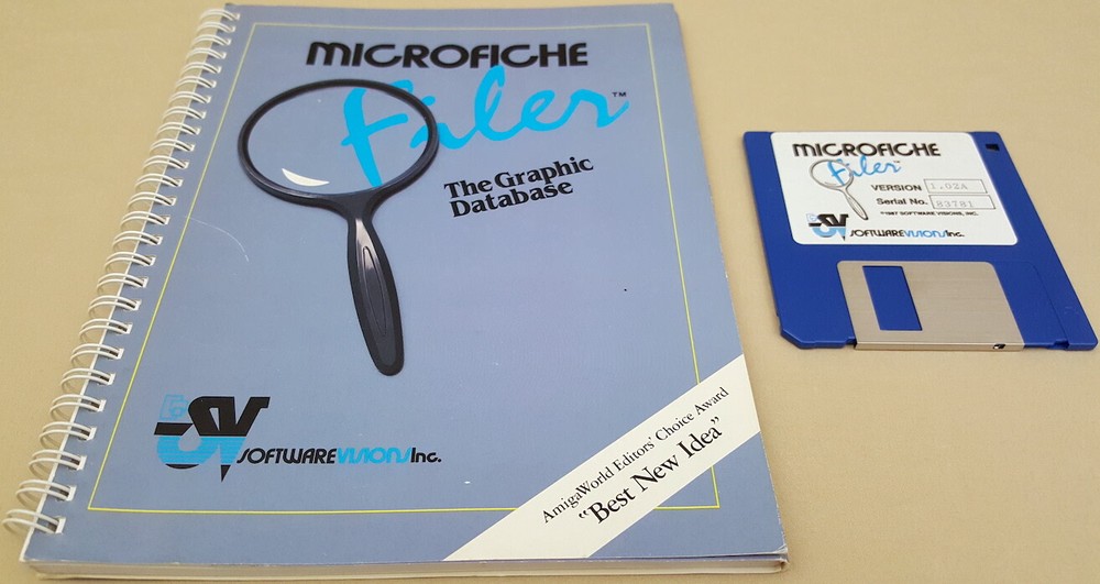 Microfiche Filer v1.02A ©1987 Software Visions Database for Commodore Amiga