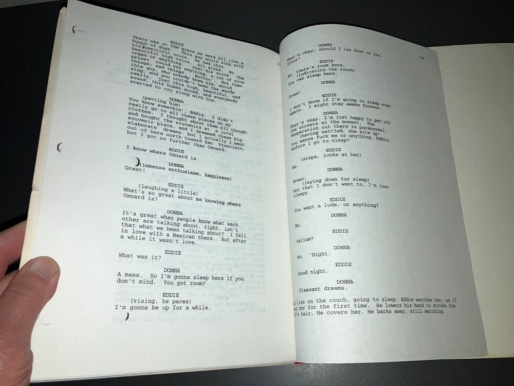 HURLYBURLY (3/1/96) David Rabe First Draft / Agency Script + COA!