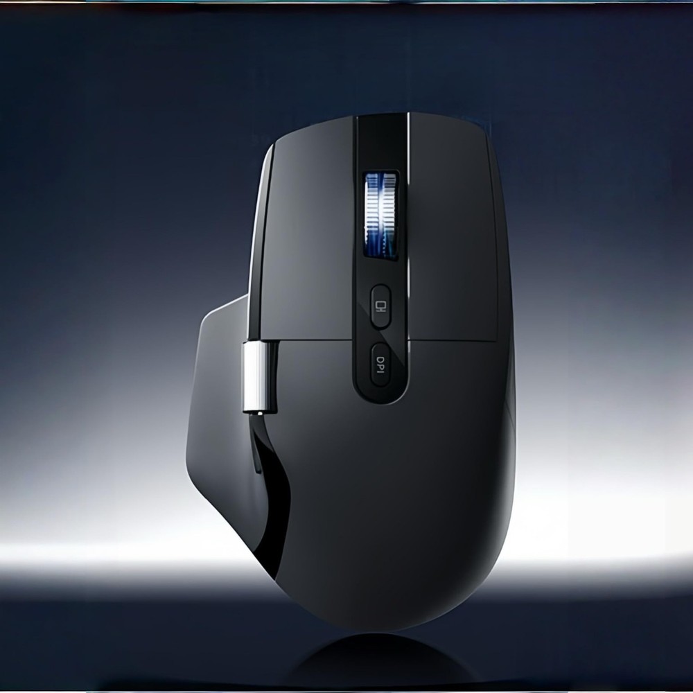 Ergonomic Wireless Mouse with Infinite Scroll & Side Scroll Wheel, Bluetooth ...