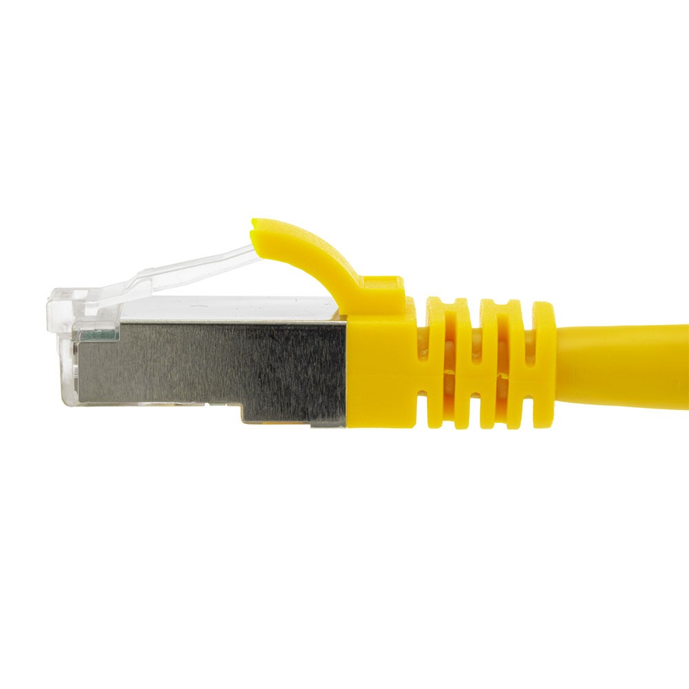 Ethernet Patch Cable CAT6A, S/FTP, 26AWG, 5 Ft, 5 pack, Yellow