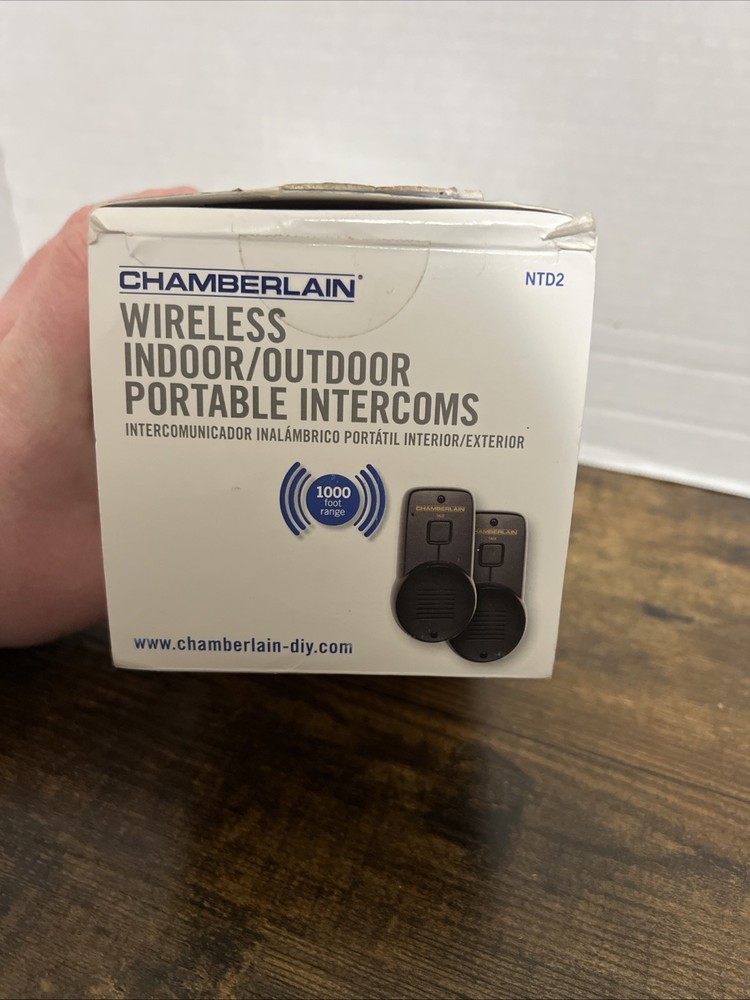 Chamberlain Wireless Indoor Outdoor Portable Intercom System NTD2 1000 ft Range