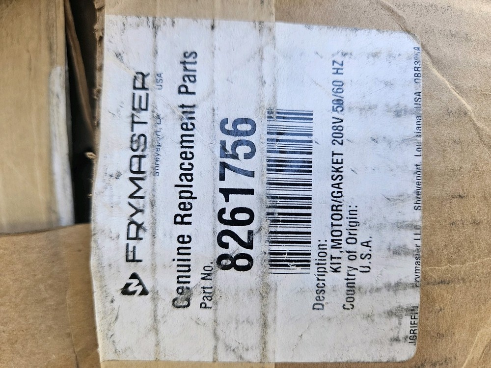 Frymaster Filter Pump Motor 8261756