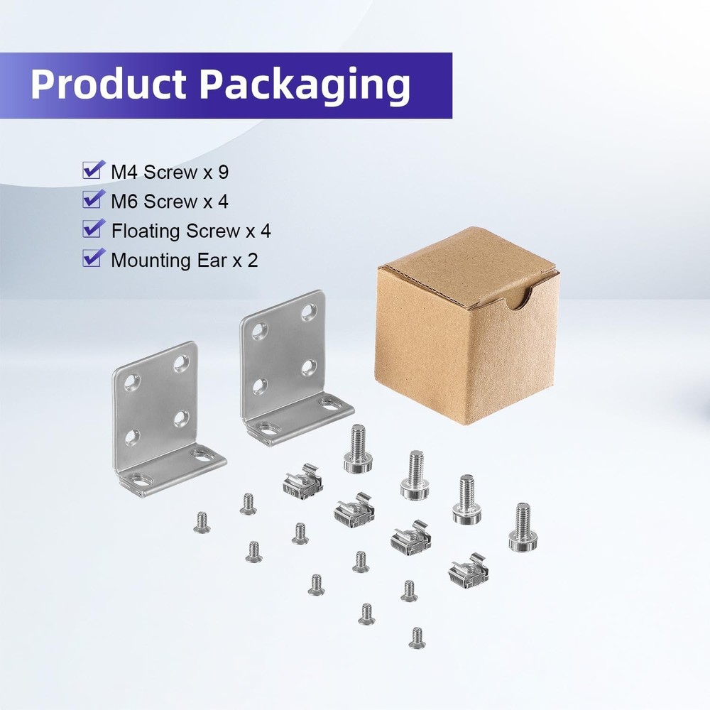 Rack Mount Ears for Ubiquiti Switch 1U Kit