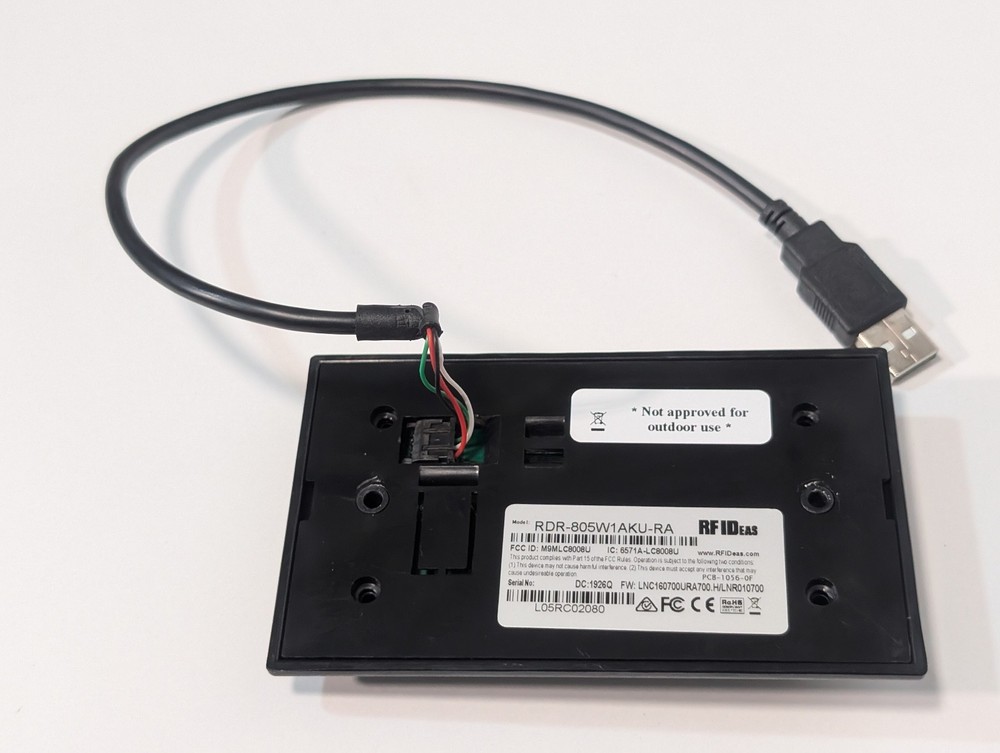 RF IDeas RDR-805W1AKU-RA pcProx Plus RFID Card Reader USB Panel Mount