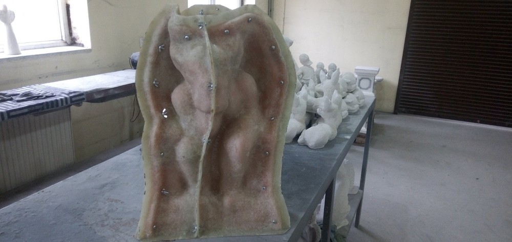 Polyurethane flexible mold with a plastic frame "Gorgul on the throne"