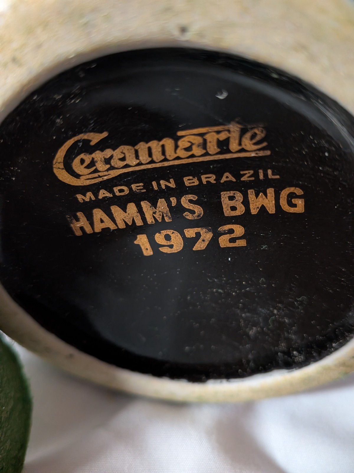 Vintage Hamm's Beer Bear Decanter - 1972 11" Growler Bottle