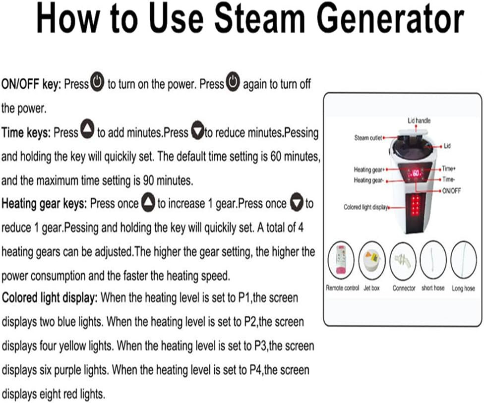 Portable Home Sauna Box with 3L Steamer, Timer & Remote Control