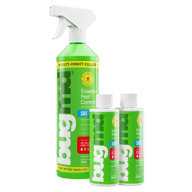 BugMD Essential Pest Control Fast-Acting Family Kit – Plant-Based Bug Killer Set