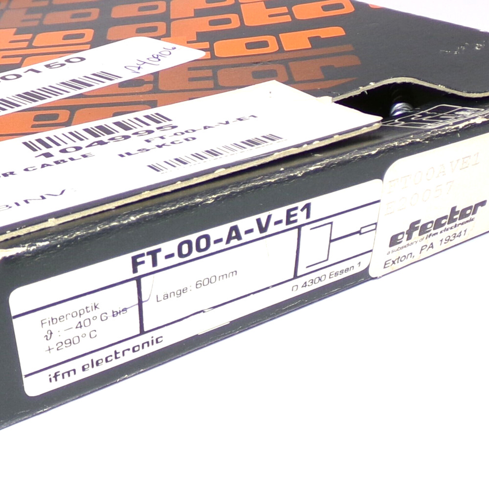 IFM Efector Fiber Optic Diffuse Reflection Sensor E20057 (FT-00-A-V-E1)