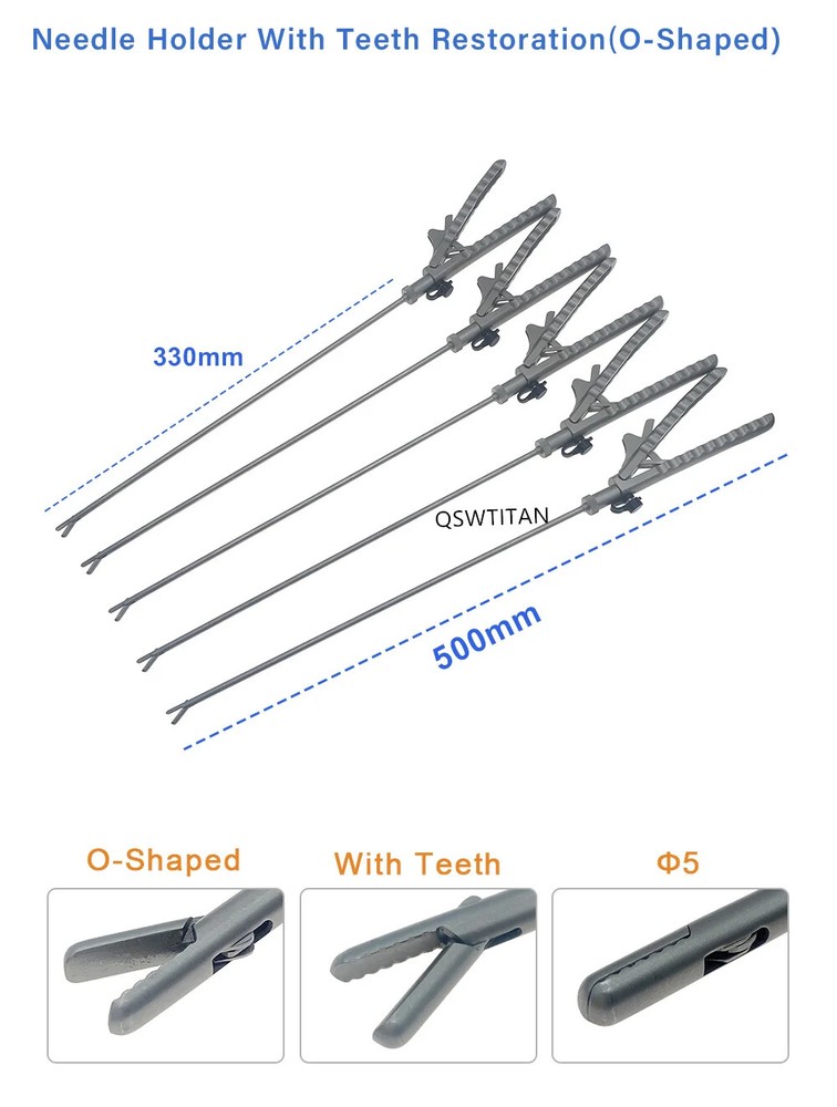 Laparoscopic Needle Holder Forceps Laparoscopic Simulation Instruments
