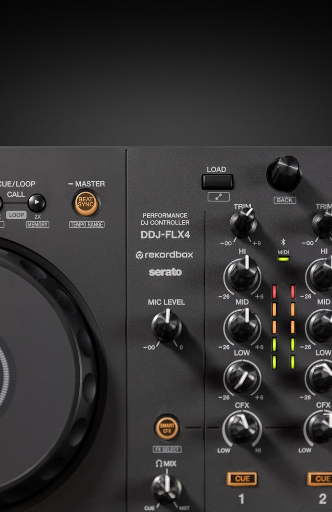 DDJ-FLX4: 2-deck Digital Controller for rekordbox dj Software & Serato Lite
