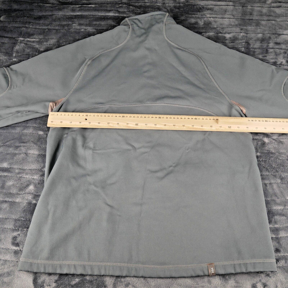 Helly Hansen Jacket Large Grey Fleece Softshell Windbreaker Workwear Full ZIp