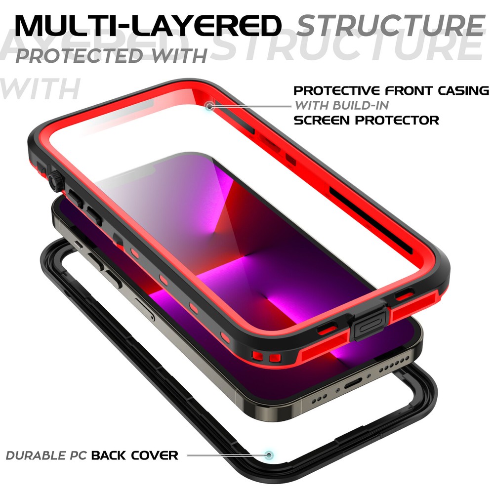 Waterproof Case For Apple iPhone 13 Pro Max Shockproof Cover w/ Screen Protector