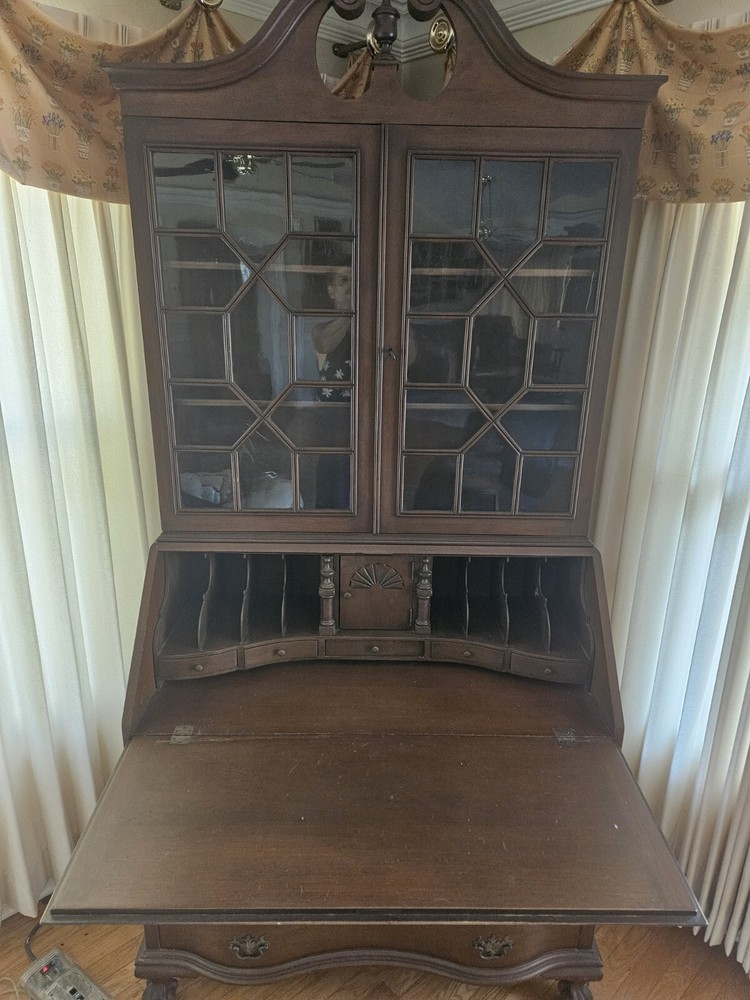 chippendale secretary desk bookcase