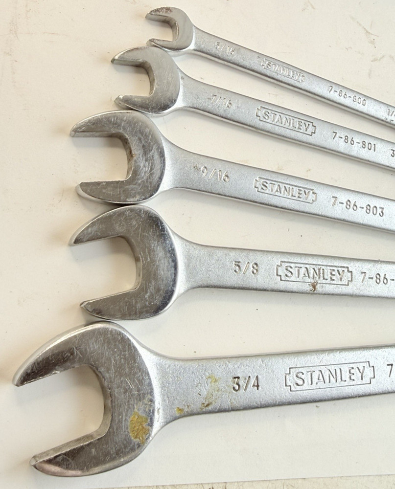 Stanley Open End Wrench Set Taiwan